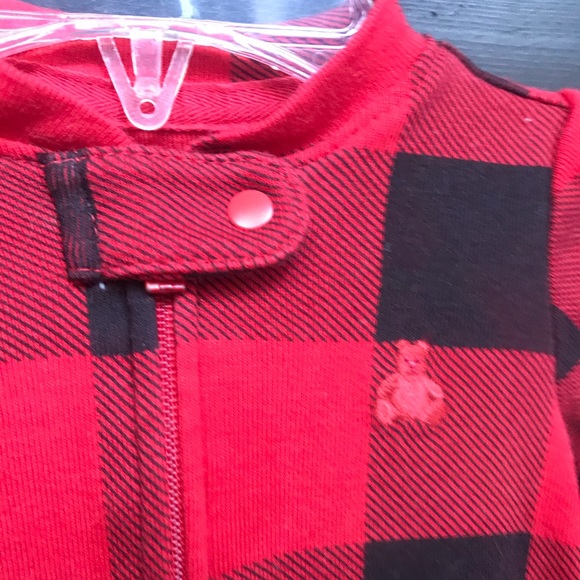 Baby gap buffalo print footy pajama 0-3m unisex - Picture 3 of 5